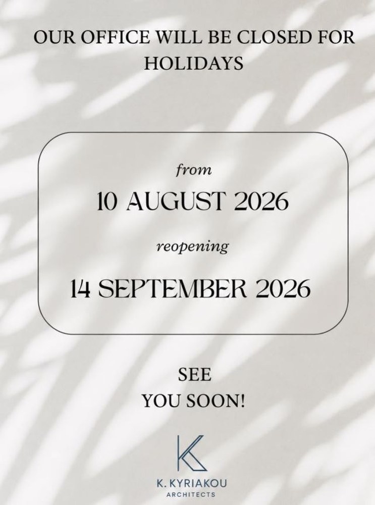 Announcement — K. Kyriakou Architects